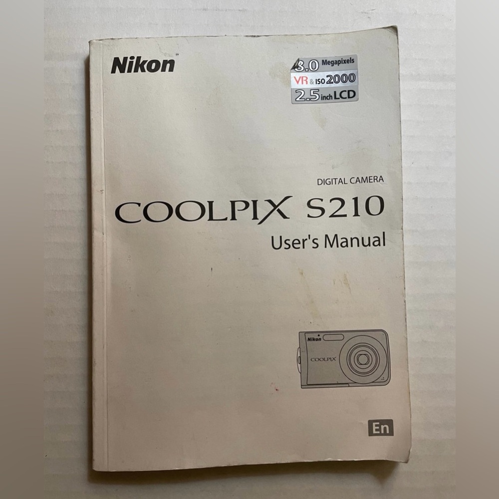Nikon Coolpix S210 Digital Camera User's Manual